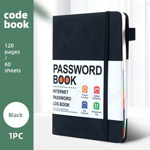 B6 Hardcover Password Book Keeper Address Organizer <strong>Notebook</strong> Alphabetical Tabs for Storing Website Passwords Durable Paper Cover