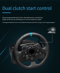 G923 PC <strong>Computer</strong> High-resolution Force Feedback Racing Game Steering Wheel and Pedal Racing <strong>Simulation</strong> Driving - Product Image 2