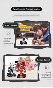 Neues fern gesteuertes intelligentes Roboter-Lernspiel zeug für Kinder Intelligentes Programm Block roboter Modellbau steine Kinderspiel zeug
