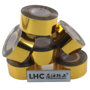 Rollo de cinta de codificación de fecha de lámina de estampado en caliente dorado Compatible con impresora de codificador de fecha DY 8 HP 241 - Product Image 1
