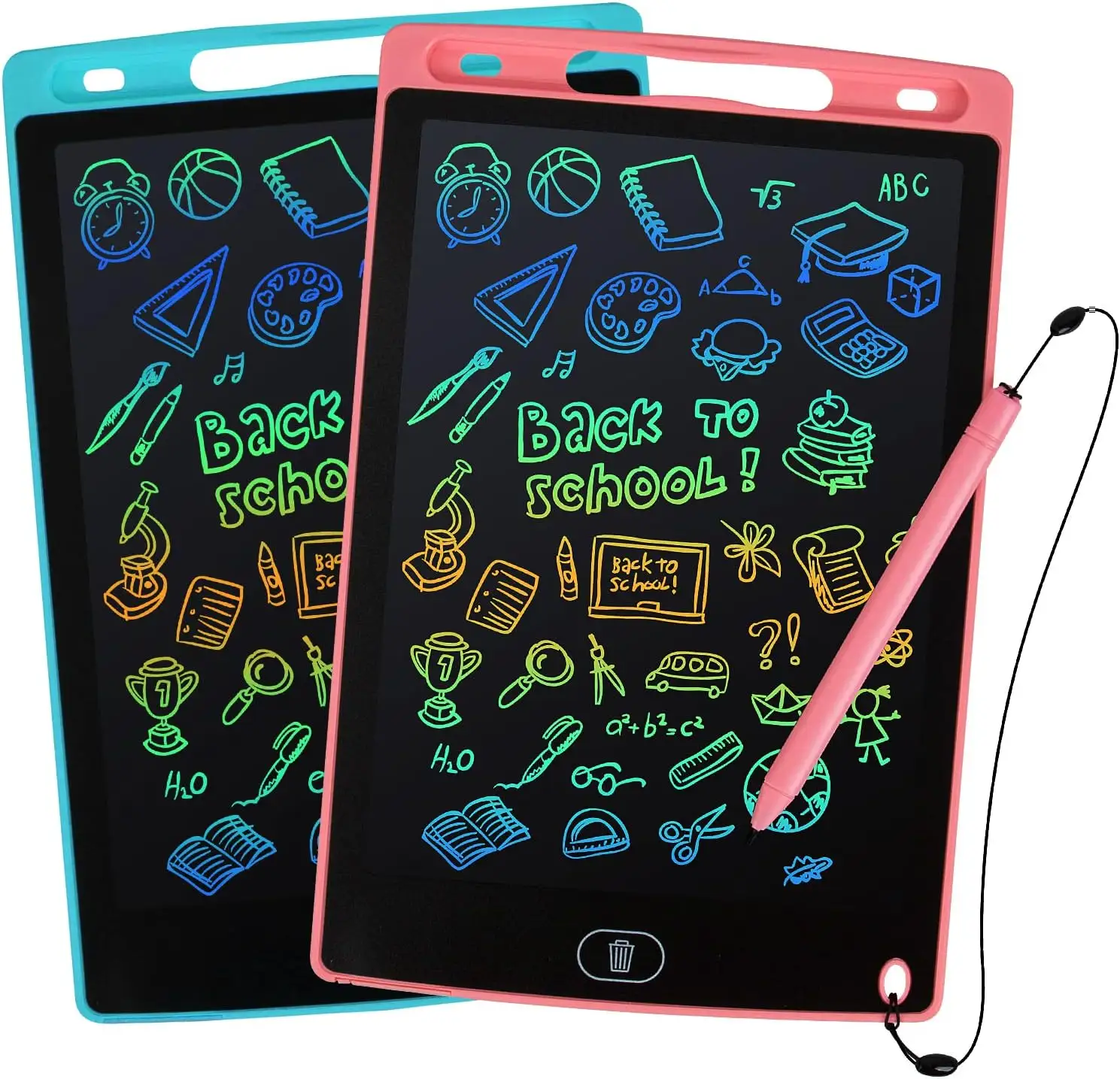 Tablette d'écriture LCD Tampons de dessin 8.5 pouces Lignes colorées Doodle Scribble Boards Jouets éducatifs