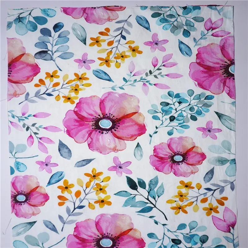 Di nuovo disegno fiori stampati 100 cotone popeline tessuto personalizzato digitale stampa popeline di cotone tessuto per la Camicia, vestito 120/140GSM