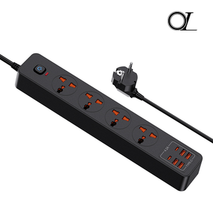 OL Universal 16A Power Strip Plug Socket con puerto USB tipo C Interruptor multicanal extendido-Enchufes y enchufes - Product Image 2