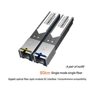 シングルモードSCコネクタ80km 1.25G SFP光モジュールFTTH IPネットワーク光学装置1490nm/1550nm単一光学モジュール - Product Image 2