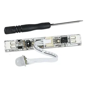 DC12V-24V датчик движения PIR05 6A с датчиком человеческого тела отрегулировать расстояние и отрегулировать время задержки для шкафов и книжных полок
