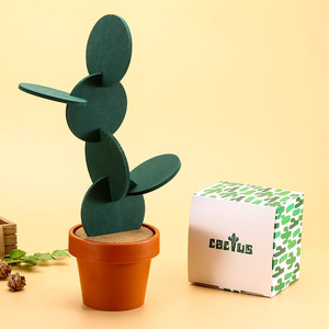 现代<span class=keywords><strong>DIY</strong></span>工艺杯垫树脂ABS EVA软木材料加热毡杯垫餐具时尚垫汽车桌面时尚垫