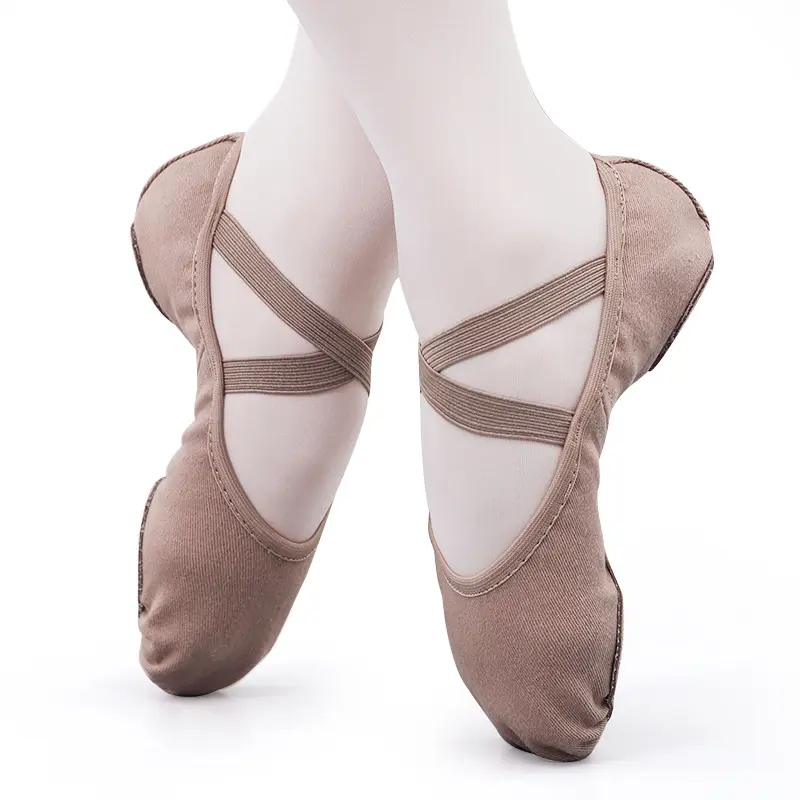 Sapatilhas descartáveis para dança, sapatos rosa de balé dobrável para dança, tecido elástico, barato, para mulheres, 7000072