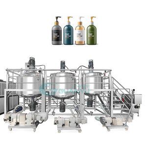 Liquid Soap Dispenser with Platform Automatic Complete Blending Plant Lotion Shampoo <strong>Mixing</strong> tank with Agitator and <strong>Heater</strong> - Product Image 1