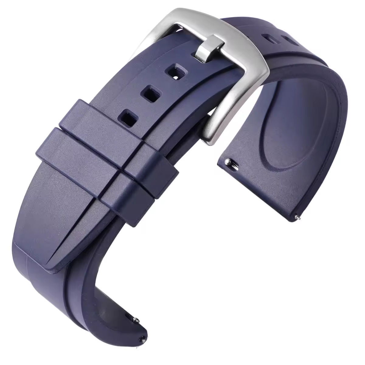 สีน้ำเงินเข้ม + หัวเข็มขัดเงิน