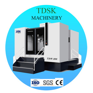 Metal işleme TDW800 Cnc torna freze işleme parçaları yatay işleme merkezi Cnc <span class=keywords><strong>4</strong></span> eksen makine merkezi