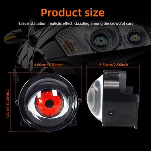 ไฟหน้า LED ตาปีศาจอเนกประสงค์พร้อมเลนส์ตานกอินทรีหลายโหมดสำหรับรถยนต์รถจักรยานยนต์อัพเกรดให้แสงสว่างแบบกำหนดเอง - Product Image 5