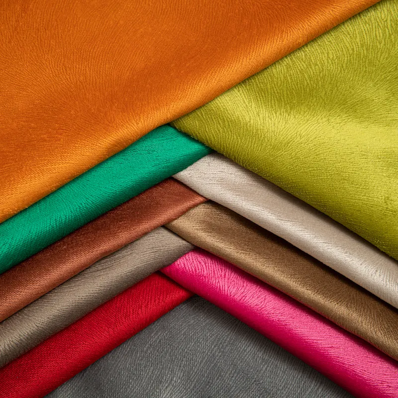 Wejoy tecido para móveis de sofá de veludo em cores brilhantes 320gsm preço de fábrica