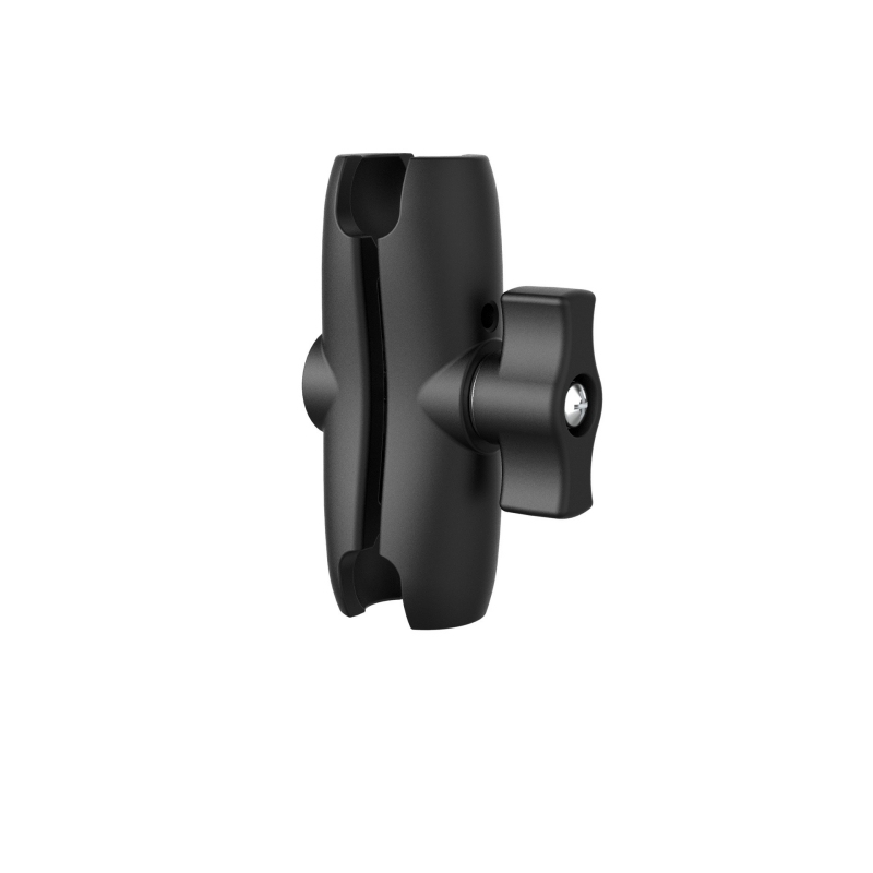 Brazo de extensión con rótula doble de 9 cm (negro)