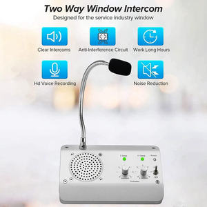 <strong>Window</strong> two-way wireless <strong>intercom</strong> smart glasses speaker dual Way <strong>Window</strong> Microphone <strong>Intercom</strong> Speaker for Business/Office/School - Product Image 4