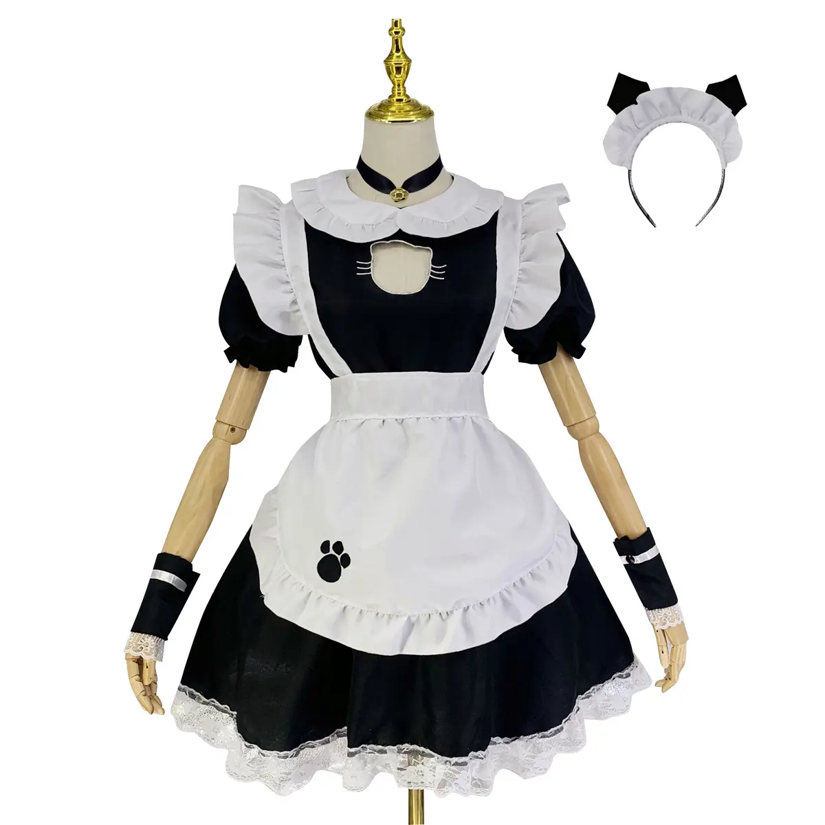 Sexy ragazza donna fantasia cameriera vestito gotico dolce Lolita Anime Costume Cosplay Plus Size