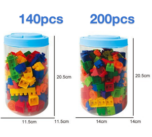 140 Uds DIY bloques de construcción clásicos juguete educativo plástico ABS para niños Unisex para 2-4 años y 5-7 años - Product Image 6