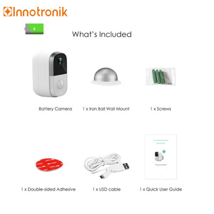 Innotronik สนับสนุนการกำหนดค่า WiFi ตรวจจับ PIR ปลุก IP สมาร์ทกลางแจ้ง WiFi กล้องแบตเตอรี่ขับเคลื่อน - Product Image 5