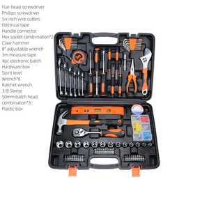 Power <strong>Tool</strong> <strong>Red</strong> Portable Home Car Repair Household Hand <strong>Tools</strong> <strong>Kit</strong> Mixer Drill Machine Combo Set Toolbox - Product Image 2