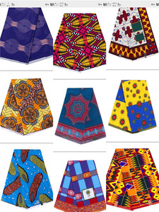 Großhandel Baumwolle Holland ais African Kitenge Wachs druck Stoff Super Java Solids Muster Anti-Pille Heim textilien für Kleidungs stücke - Product Image 2