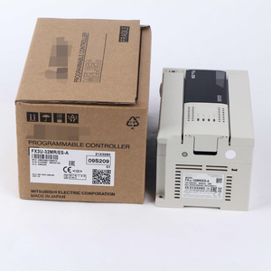 Mitsubshi FX3U-32MR/ES-A PLC Módulo 16DI 16DO Saída do relé 100-240V AC Controlador controlado dedicado para automação industrial