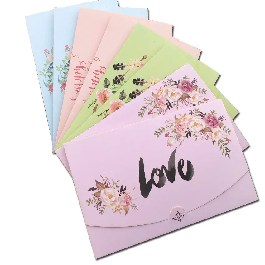 2023ใหม่ล่าสุดโปสการ์ดพรรคบัตรเชิญงานแต่งงานแฮนด์เมดดอกไม้กระดาษข้อความการ์ด DIY บัตรอวยพร