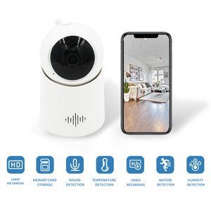 กล้องเครือข่าย Wi-Fi ขนาดเล็กที่มีมุมมองกว้างในเวลากลางคืนเซ็นเซอร์ CMOS เสียงสองทางสำหรับใช้ในร่ม - Product Image 2