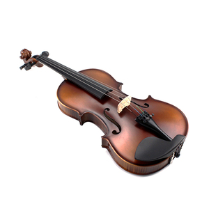 Strumento a corda fatto a mano acustica avanzata fiamma materiale acero violino modellato in fibra di carbonio Full size - Product Image 2
