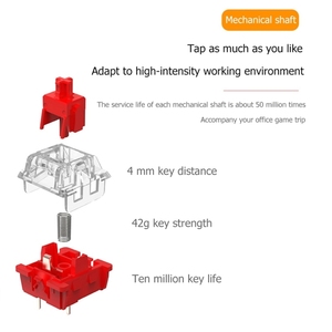 Hot Dual-mode Wireless Customized Hot Swap <strong>Custom</strong> <strong>Keyboard</strong> Kit DIY Keycap Gaming <strong>Keyboard</strong> with Red Shaft - Product Image 3