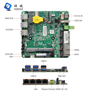 Industrielles Motherboard Intel N97 DDR4 4 RJ45 I210AT LAN WIFI 4G Win10 11 Linux Pfsense Server Firewall Motherboard - Product Image 3