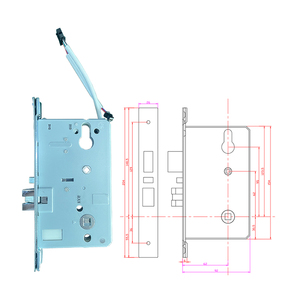Nuovo Design di moda H1502 Smart RFID sistema di serratura per Hotel in acciaio porta serratura elettronica con blocco per porta con rete SDK di archiviazione dati Cloud - Product Image 6