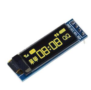0.91 inç OLED modülü 0.91 "beyaz/mavi OLED 128X32 OLED LCD LED ekran modülü 0.91" IIC iletişim