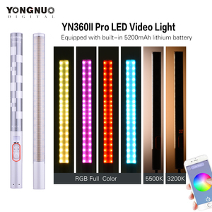 YONGNUO YN 360II Pro RGB renkli LED Bi renk buz Video el ışık pil desteği ile 5200mAh renk sıcaklığı ayarlamak - Product Image 4