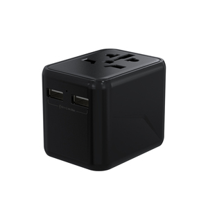 Universal Travel Ladegerät mit zwei USB-Steckdosen, elektrische Mehrfach steckdose in einem Netz stecker mit 2 USB-Anschlüssen Netzteil - Product Image 1