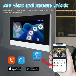 2 Wired 1080P WiFi Video <strong>Intercom</strong> <strong>System</strong> 7 Inch Touch Monitor 1080P Camera <strong>Motion</strong> <strong>Detect</strong> Door Phone Kit for Outdoor Use No - Product Image 2