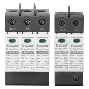อุปกรณ์ป้องกันไฟกระชากแบบสัมผัสชนิด T2 500V-800V DC PV อุปกรณ์ป้องกันฟ้าผ่า40KA เสา IMAX 2P 3P 4P - Product Image 4