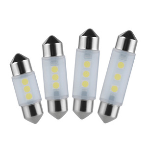 3030 yüksek parlaklık çift uçlu okuma ışığı 31/36/39/41mm 3W Led plaka aydınlatma ışığı Tailbox ışık araba için - Product Image 2