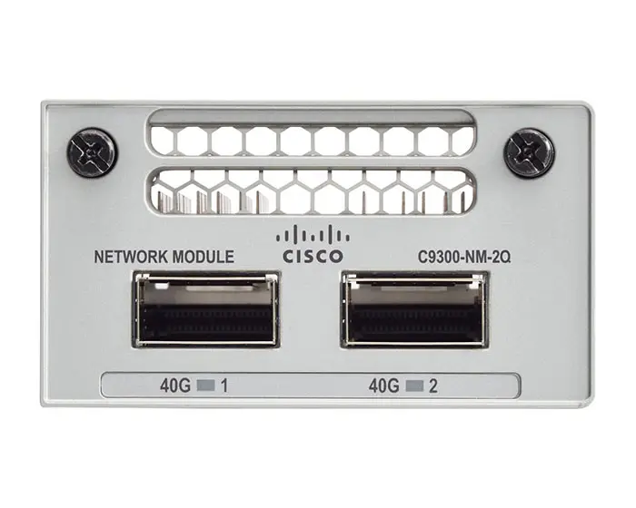 Cisco C9300-NM-2Q 9300 2 portas 40GE original novo módulo de interruptor de rede