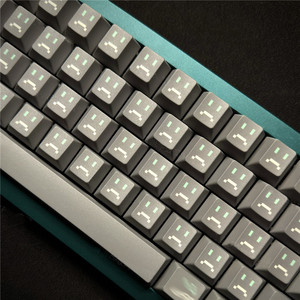用于MX Gateron Kailh开关机械键盘的ERR OR40灰色键帽PBT染料升华137键樱桃轮廓键帽 - Product Image 5
