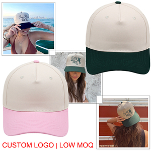 Manufacturer Custom <strong>5</strong> <strong>Panel</strong> K a Frame Hat Blank Curved Brim Structured 3D Embroidery Logo <strong>Two</strong> <strong>Tone</strong> Baseball Ball Cap for Men - Product Image 3