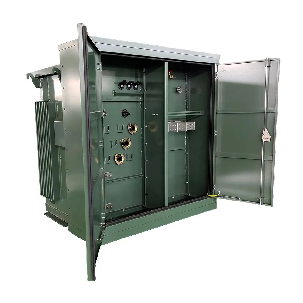 หม้อแปลงจ่ายไฟฟ้า 1000 kVA 2000 kVA 19920V /0.345kV หม้อแปลงเมาท์แพด 3 เฟส