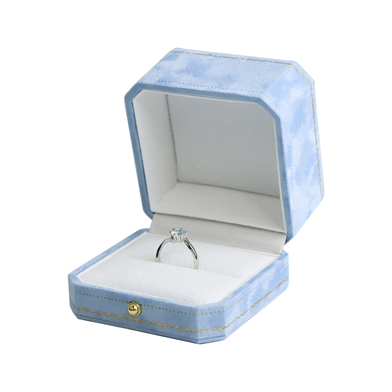 Sky blue ring box