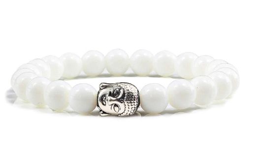 7 Têtes de Bouddha Blanches