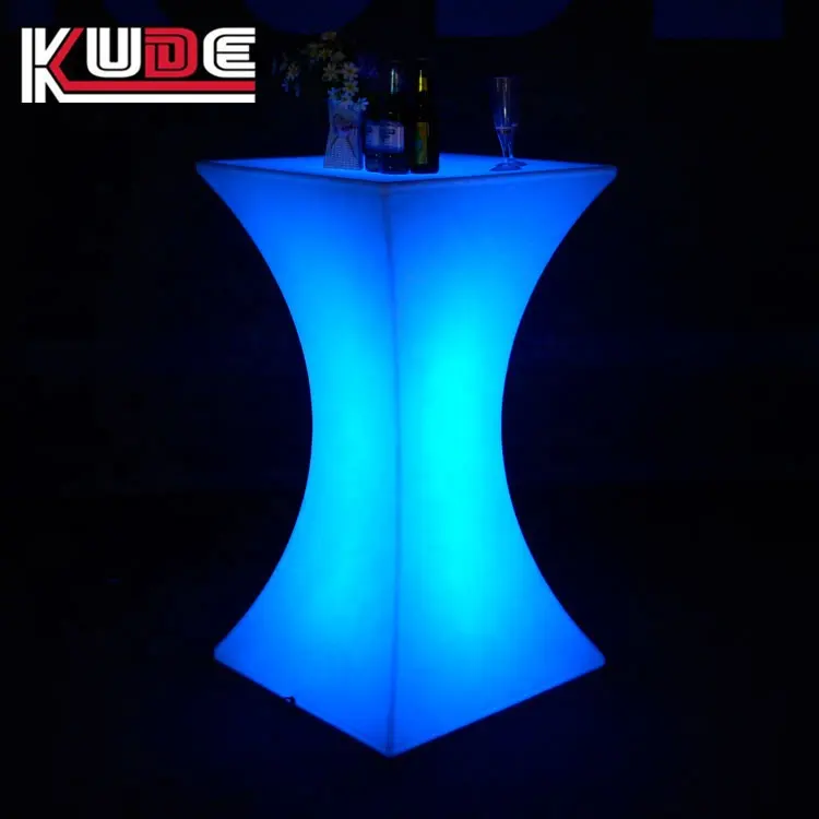 Iluminado LED mesa de bar/club/hotel/KTV/bar jardín muebles