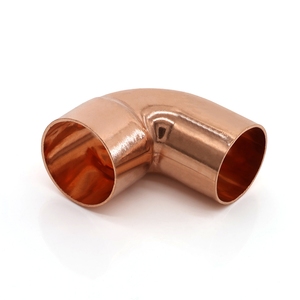 Pabrik penjualan langsung 90 derajat Tembaga siku pipa fitting satu sisi ekspansi tebal dinding tembaga siku untuk Havc dan pipa - Product Image 4