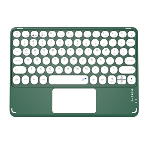 Teclado de tableta inalámbrico portátil con trackpad para Ipad, Teclado azul para Ios, Android, Windows Mini - Product Image 1