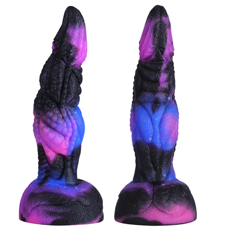 Starry Sky Color Special-shaped Simulação Penis Dildo Para Homens E Mulheres Com Expansor Anal Do Quintal