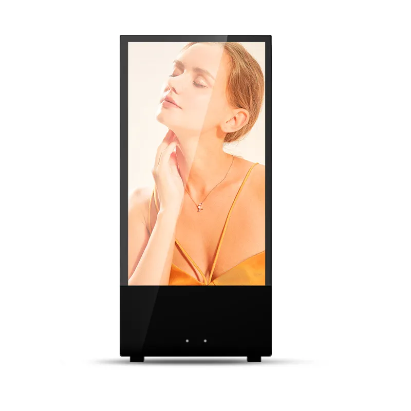 Pannello per Poster chiosco Lcd da esterno da 43 pollici Display Lcd portatile 4K segnaletica digitale alimentata a batteria per esterni