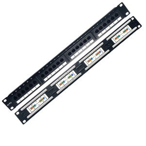 Gcablingネットワーク48ポートRJ45 UTP CAT 6 Cat6 Cat5eイーサネット配布サーバーラックパッチパネル付き - Product Image 1