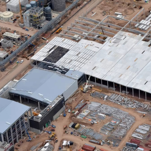 セルロース工場の工業用鉄鋼倉庫構造物-30,000 M2ウルグアイ