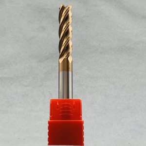 Grewin-katı karbür torna frezeler yüksek cilalı besleme Cnc 4 flüt End Mill HRC55 düz freze kesicisi Metal için - Product Image 3